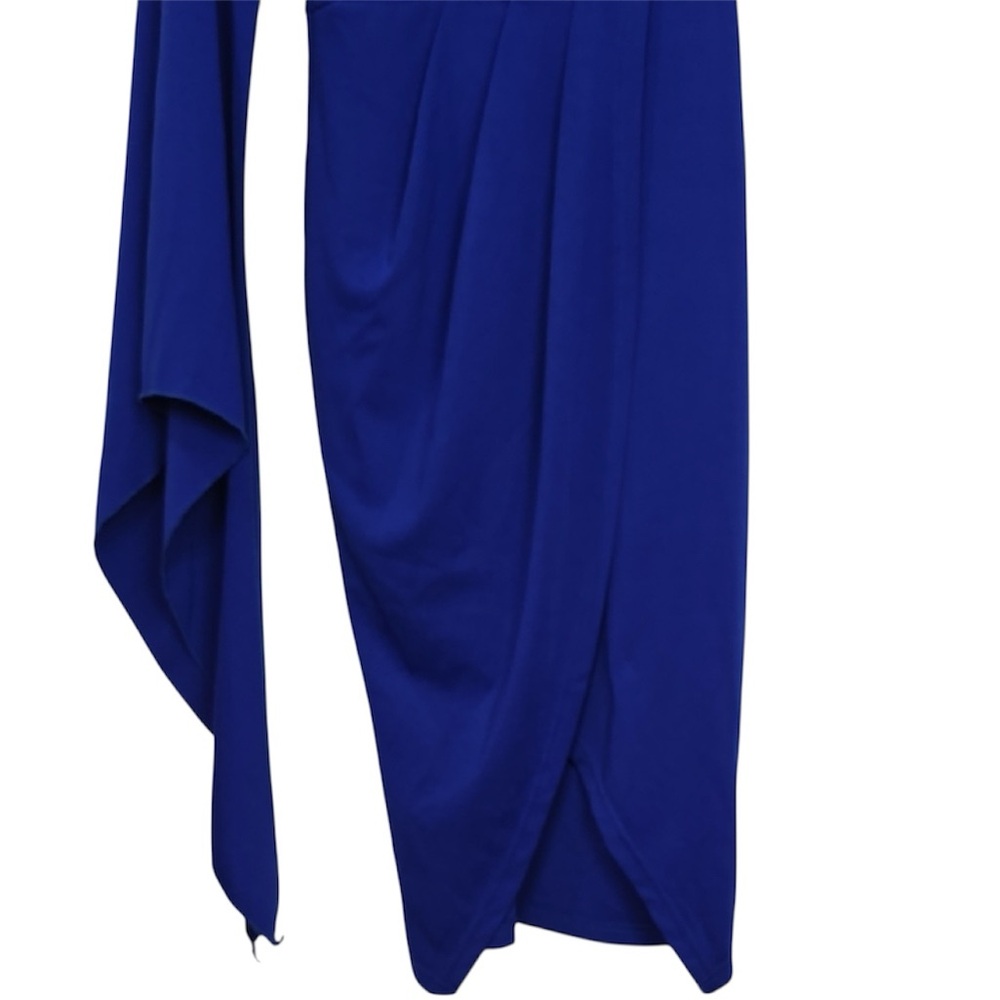 3/$15 SHEIN Dress Women’s Size Medium Royal Blue Asymmetrical One-Shoulder - Picture 5 of 10